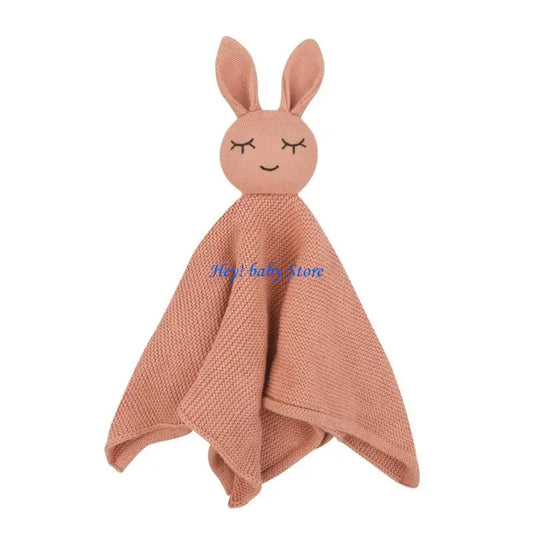 Baby Soothing Towel Cartoon Rabbit Comfort Doll for Infants Baby Comfort Toy Peaceful Pleasures Health and Wellness