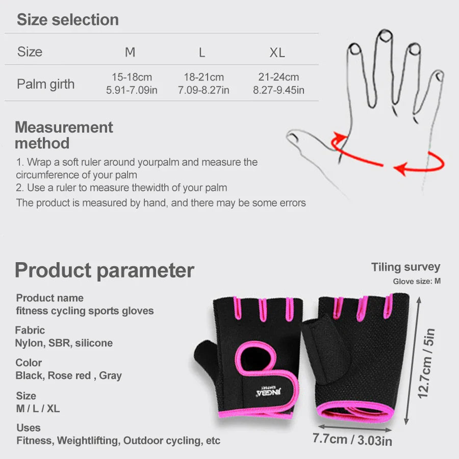 Gym Gloves for Weight Lifting, Cycling & Workout – Men & Women