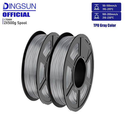 3D Maliang 95A TPU Filament 1.75mm | 2×500G Bundle (1KG) 3D Printer Filament Peaceful Pleasures Health and Wellness