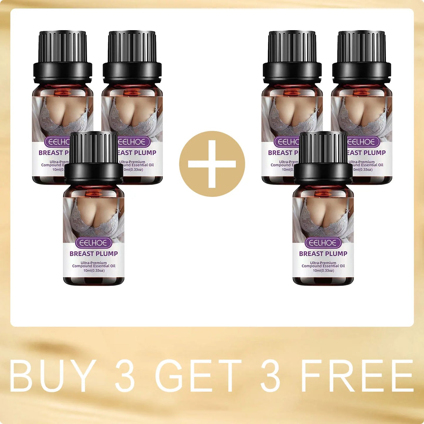 EELHOE Breast Firming & Lifting Massage Oil – Natural Plant Formula, 10ml Body Oil Peaceful Pleasures Health and Wellness Buy 3 for 3 Free