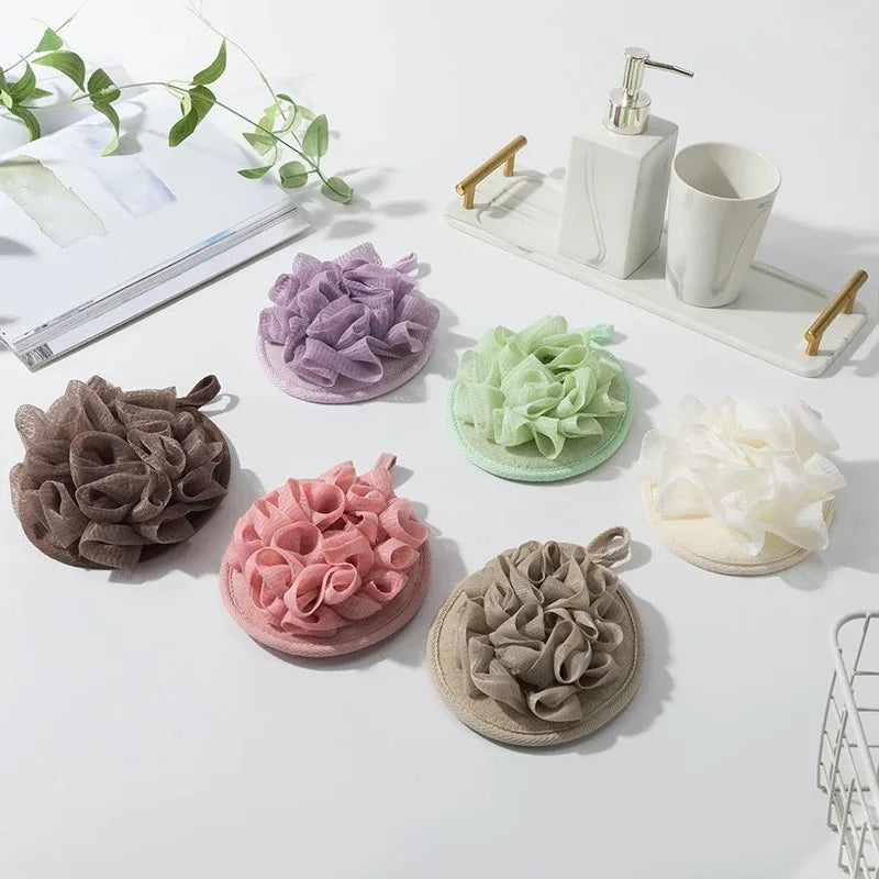Soft Foaming Bath Scrubber Ball & Body Wipe – 1 or 2 Pack