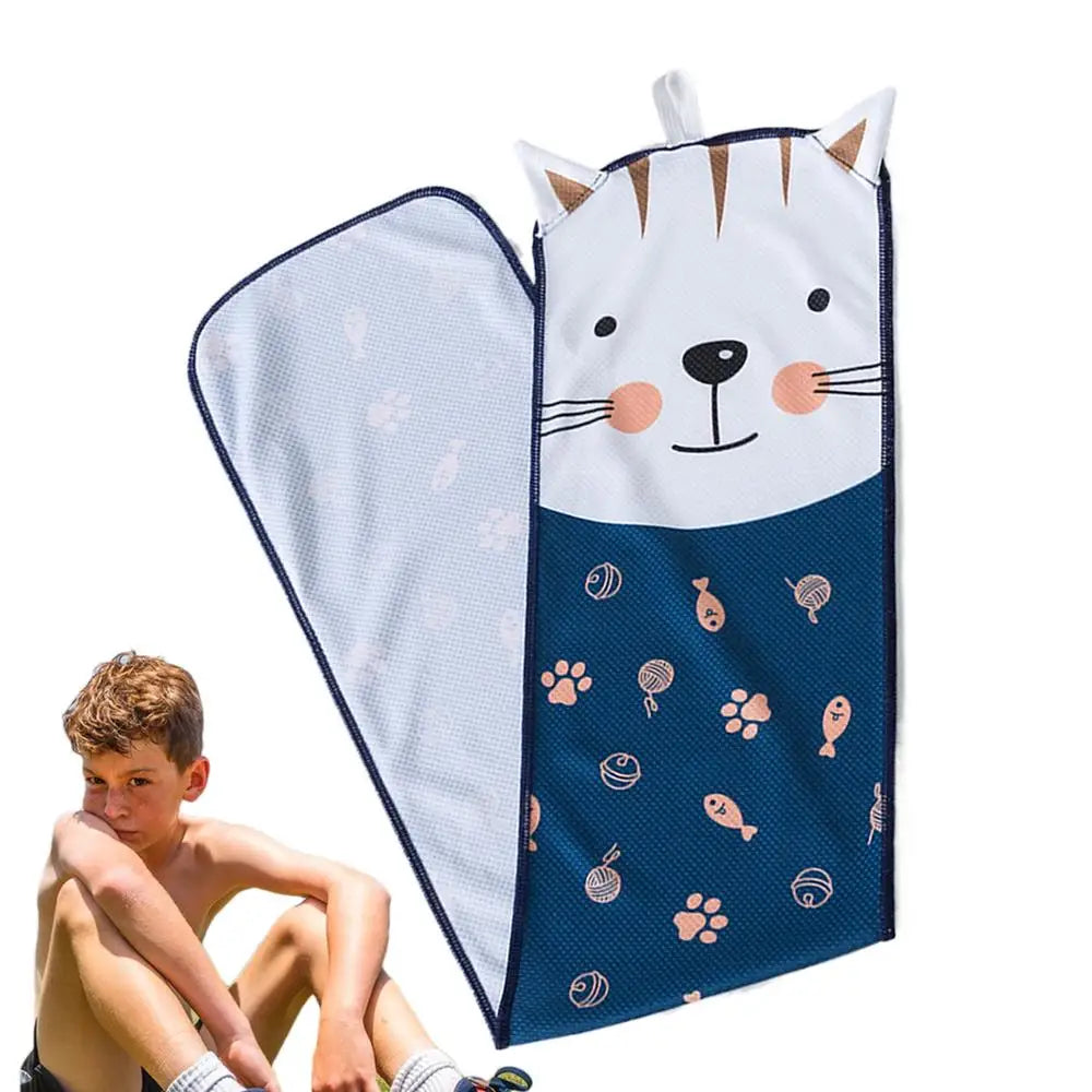 Kids Cartoon Cooling Towel | Boys & Girls Sports Towel