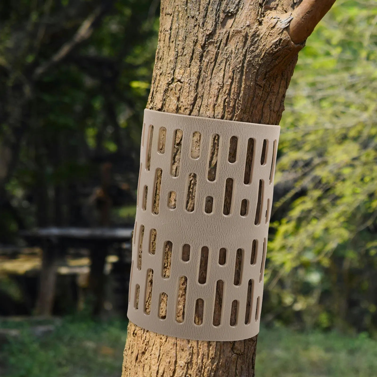 Plastic Tree Protector Adjustable Tree Guard Garden Trunk Protector Modular Protective Cover Greenhouses Accessories for Garden Peaceful Pleasures Health and Wellness