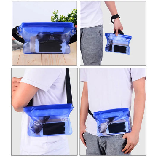 Phone Waterproof Bag Sealing Drift Diving Waist Pack Skiing Beach Boat Sport Swimming Underwater Case Cover Shoulder Bags Peaceful Pleasures Health and Wellness