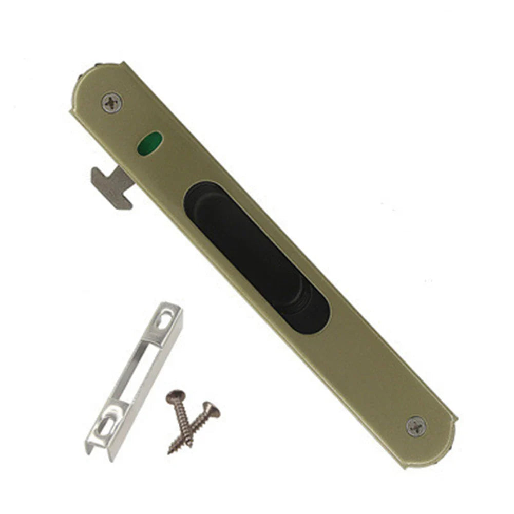 Zinc Alloy Invisible Sliding Door Lock – 90° Hook Window Latch