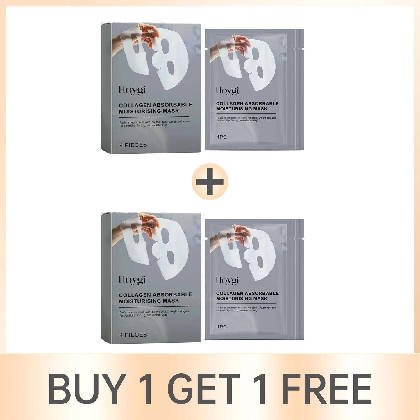 Hoygi Collagen Sheet Mask – Hydrating, Pore-Minimizing & Anti-Aging