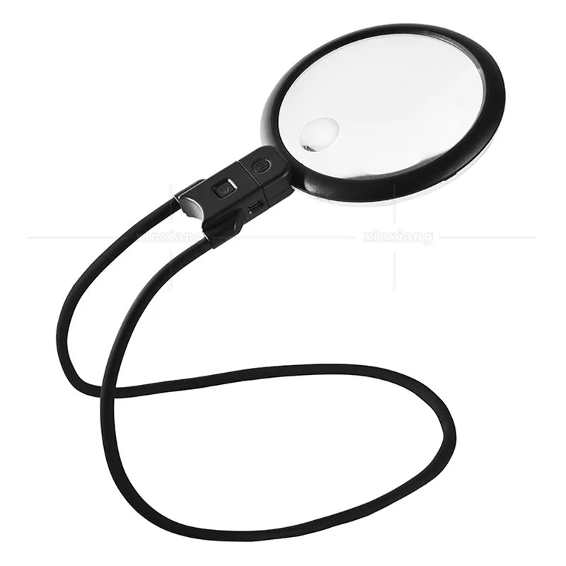 5X 15X Charging Magnifeir, 36 Leds with Three Levels of Light Source, Handheld Head Mounted, Repairing Magnifying Glass Peaceful Pleasures Health and Wellness