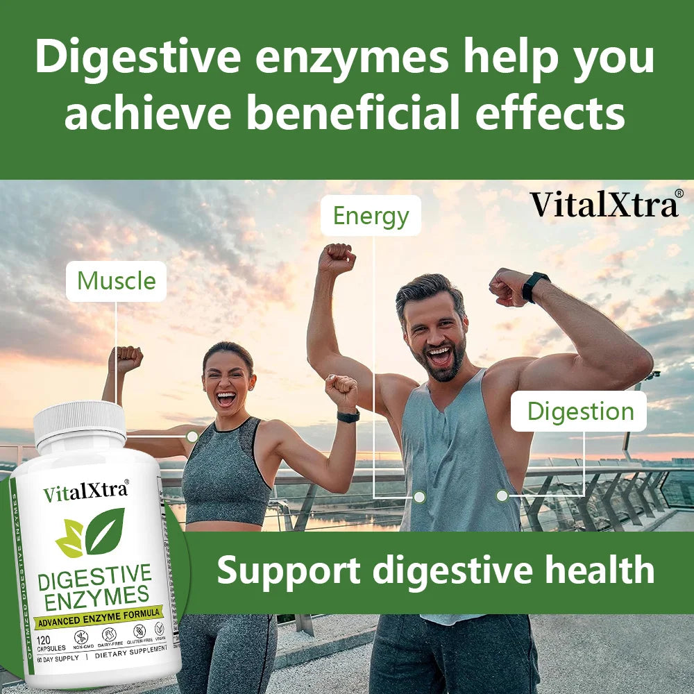 Digestive Enzymes Capsules - Most Essential Digestive Enzymes (Amylase, Lipase, Bromelain, Lactase, Cellulase, Invertase) Peaceful Pleasures Health and Wellness