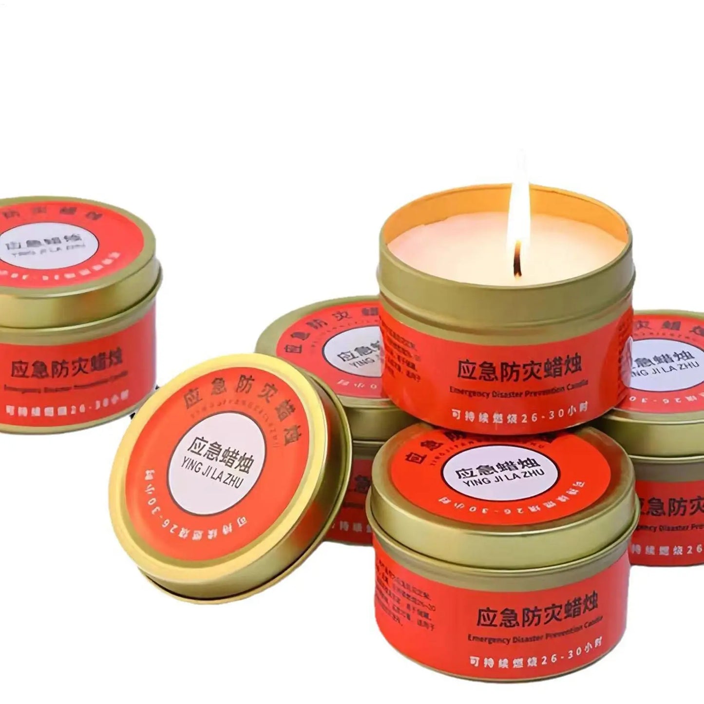 Windproof Smokeless Emergency Candle | Survival Jar Candle