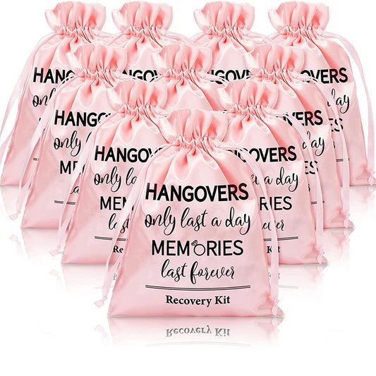 5-Pack Hangover Survival Kit Bags | Bachelorette Party Gift Party Favor Bags Peaceful Pleasures Health and Wellness
