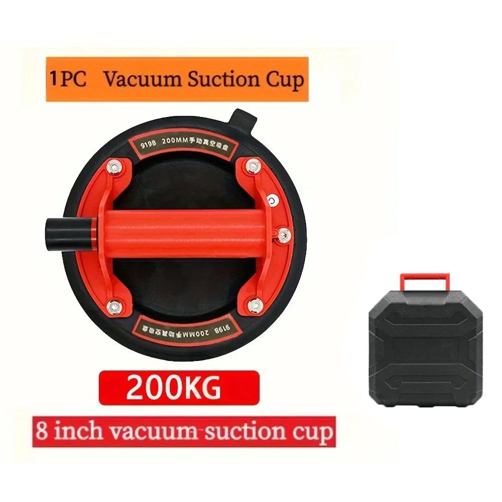 Vacuum Suction Cup 200kg Loading Capacity Heavy Duty Vacuum Spreader for Tile Adsorption Granite Glass Lifting 8inch Cup Peaceful Pleasures Health and Wellness with box