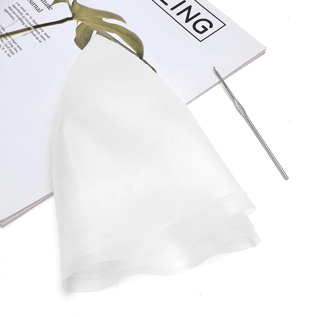 For Hair Dying Salon Dye Silicone Cap With Needle Silicone Hair Highlights Cap Needle Reusable Hair Hairstyling Tools Peaceful Pleasures Health and Wellness