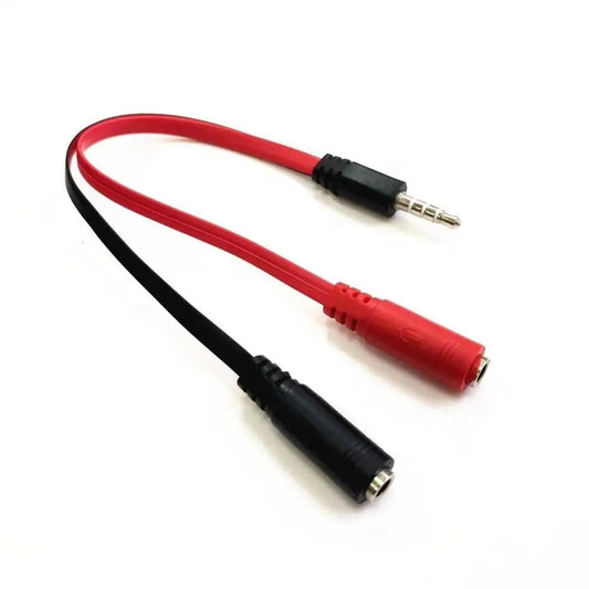 Durable 1 Male To 2 Female 3.5 Jack Audio Splitter Cable 1 Female To 2 Male Adapter Cord Stereo Audio Cable Smart Phone Peaceful Pleasures Health and Wellness 3.5mm Ma to 3.5mm Fe