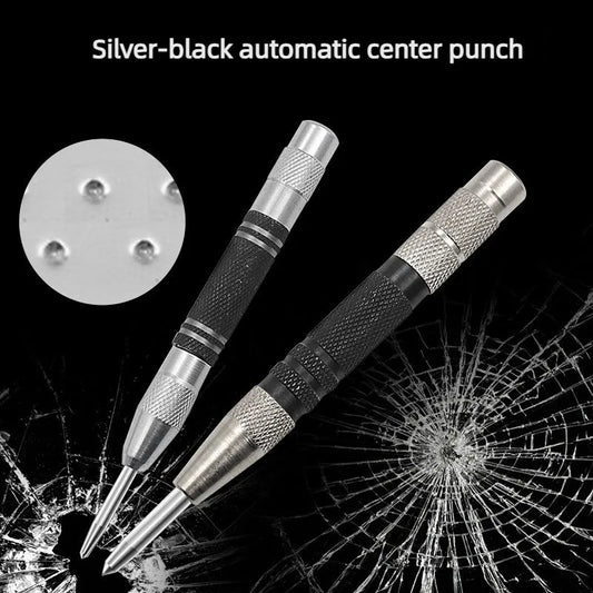 1pcs Automatic Center Punch Automatic Metal Punch Tool Woodworking Tools Loaded Marker Wood Chisel Joinery Carpenter Tool Peaceful Pleasures Health and Wellness