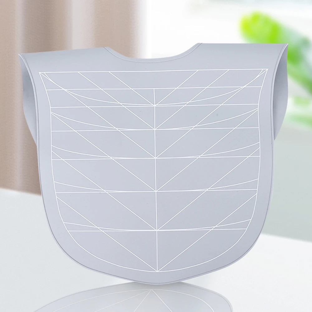 Silicone Hair Dye Collar Waterproof Cutting Cape with Guidelines Salon Hairdressing Hair Cutting Pad Weighted for Hair Stylist Peaceful Pleasures Health and Wellness