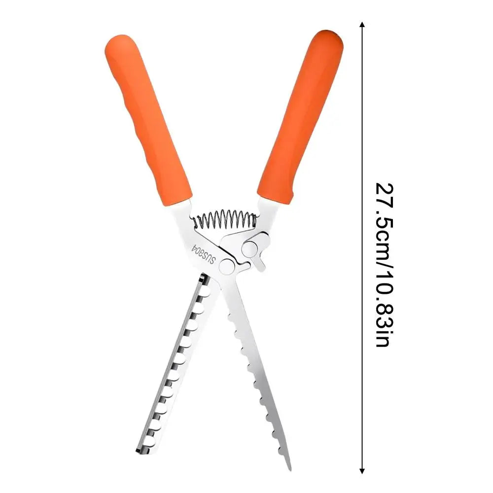 Rib Membrane Remover Tool | Stainless Steel BBQ Gadget Rib Membrane Remover Peaceful Pleasures Health and Wellness China Mainland Orange