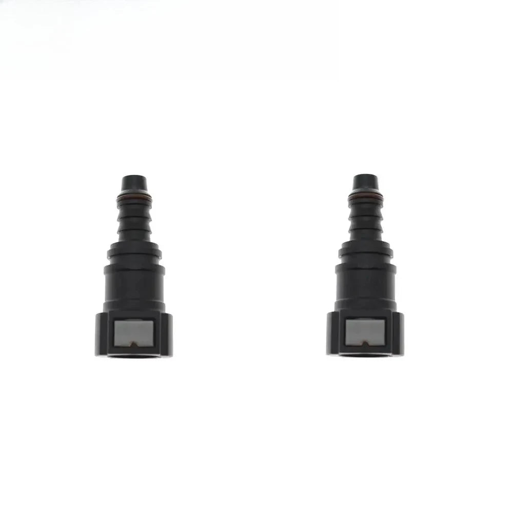 2/5/10 New ID8 9.89 Car Fuel Line Hose Coupler Nylon Quick Release Connect Connector Rubber Fuel Line Hose Coupler Car Tools Peaceful Pleasures Health and Wellness 2PCS