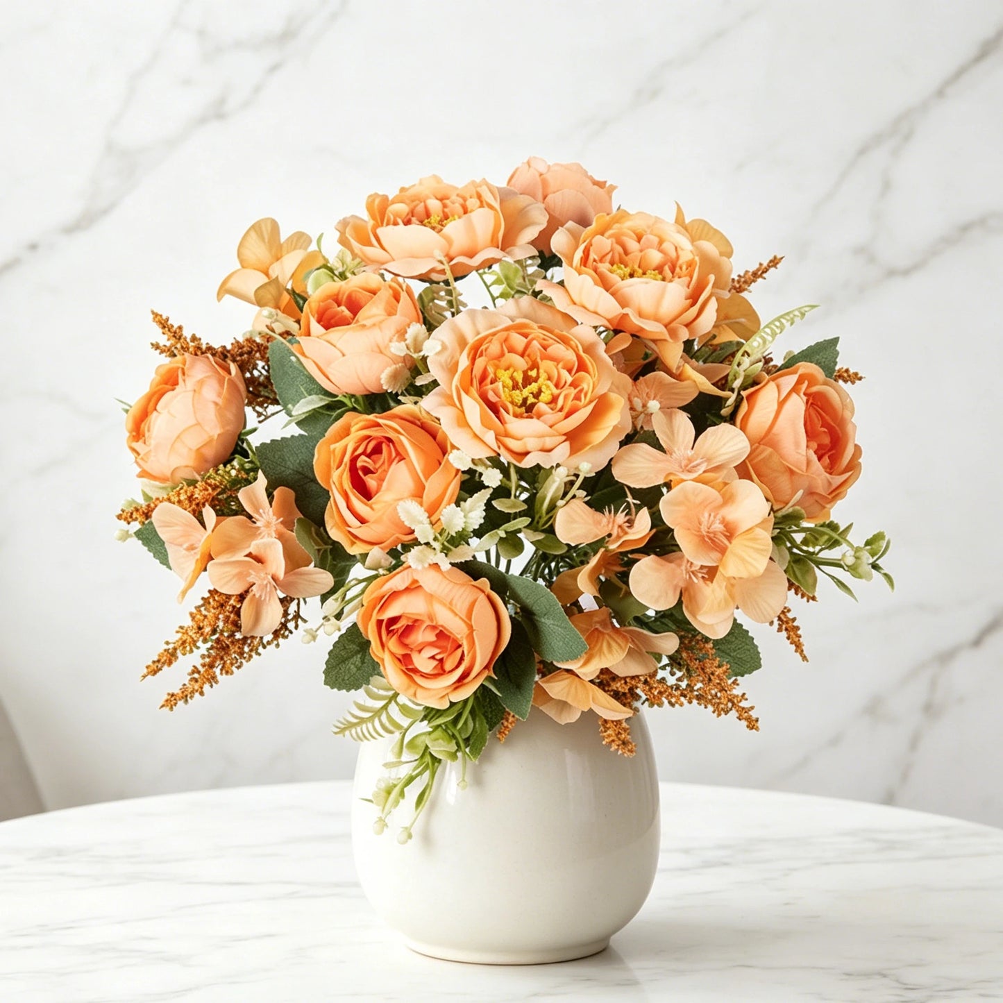 Artificial Silk Peony Bouquet – Wedding & Home Décor Flowers