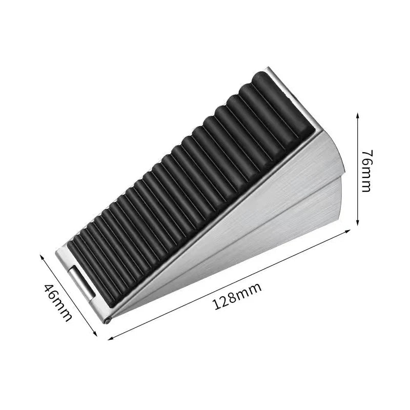 New Heavy Duty Door Stopper Adjustable Spring Loaded Wedge For Bottom Of Door Tall Non-Slip Door Stop For Home Office Dodgers Peaceful Pleasures Health and Wellness A6