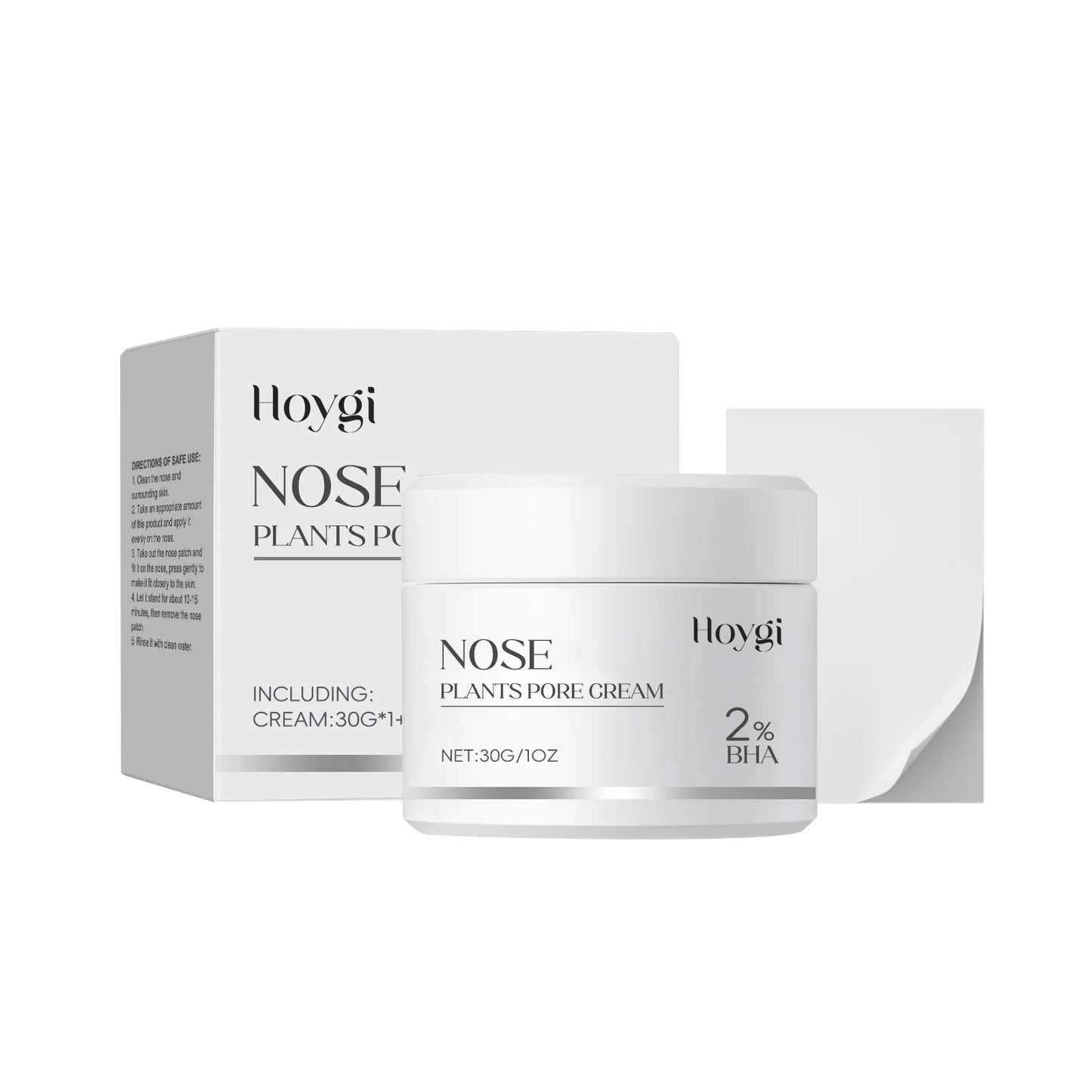 Blackhead Remover Nose Mask Set Deep Cleaning Nose Blackhead Remove Cuticles Brightening Skin 2% Bha Nose Plants Pore Strips Kit Peaceful Pleasures Health and Wellness 30g boxed