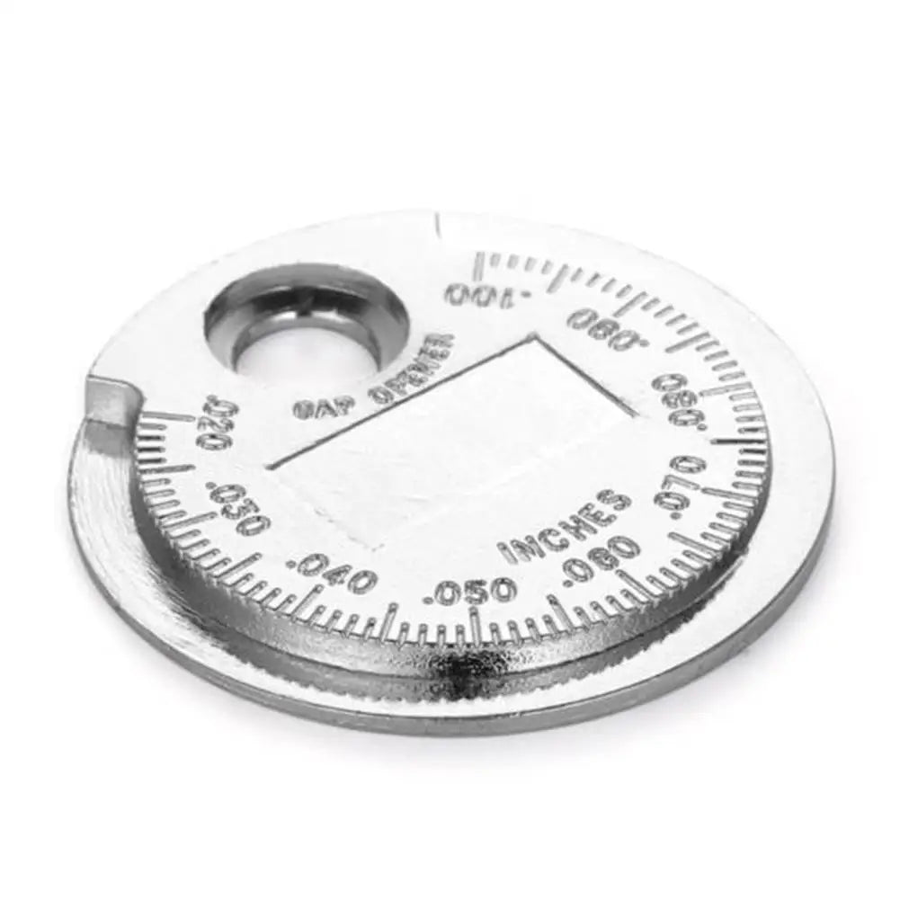 0.6-2.4mm Spark Plug Gauge Spark Plug Gap Tool 0.02-0.1 Inch Coin Style Feeler Gauge For Motorcycle/car Maintenance & Tuning Peaceful Pleasures Health and Wellness A