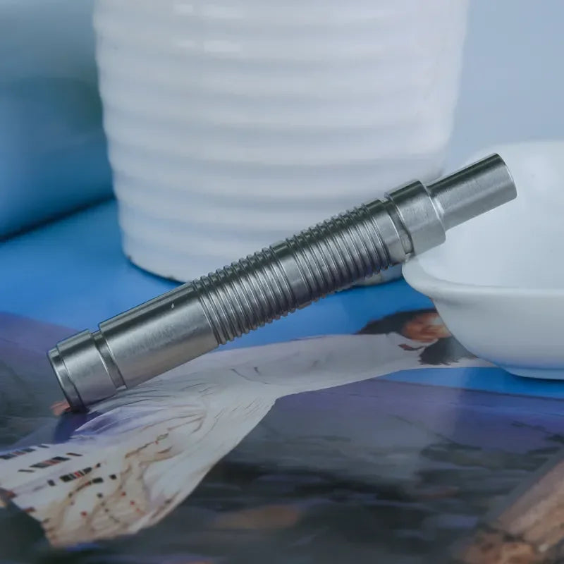 Yaqi 316 Stainless Steel Men Safety Razor Handle The 12mm Diameter and 82mm Length Provide Comfortable Grip Durability Portable Peaceful Pleasures Health and Wellness