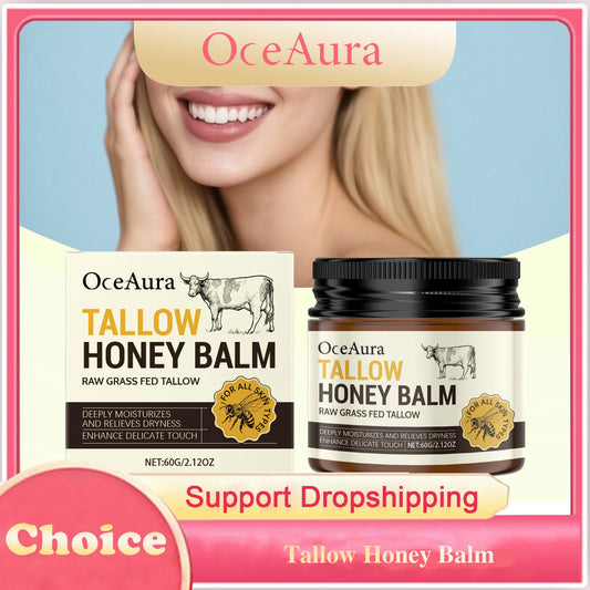 OceAura Grass Fed Tallow Honey Balm | Skin Repair Moisturizer Tallow Honey Balm Peaceful Pleasures Health and Wellness