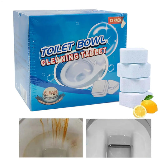 Toilet Tank Cleaner Tablets 180g Long-Lasting Fresh Scent Automatic Bowl Cleaner for Hard Water Limescale, Home Hotel Commercial Peaceful Pleasures Health and Wellness Default Title