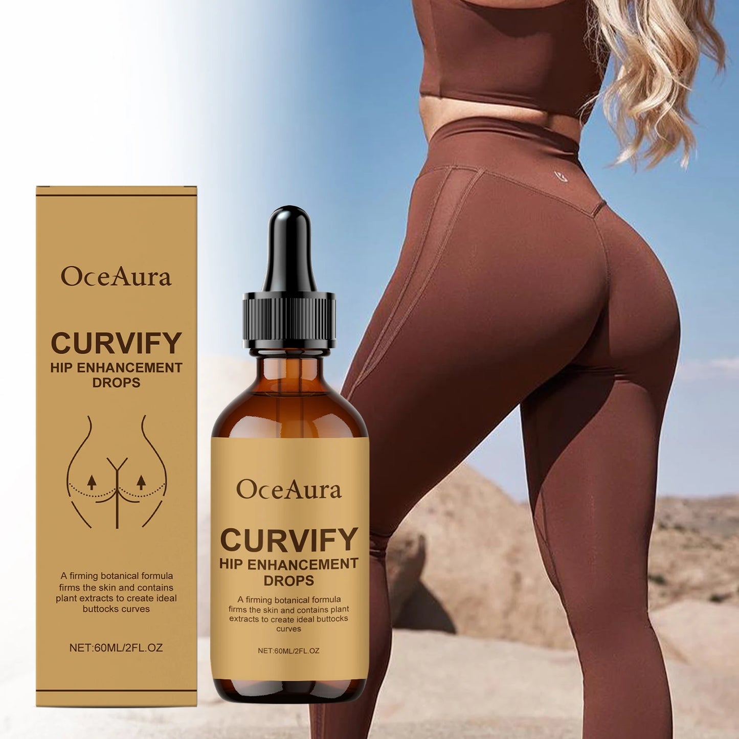 OceAura Hip Firming Lifting Essence Oil 60ml | Body Serum
