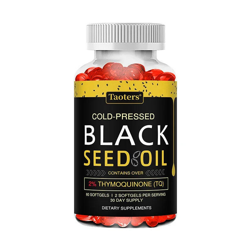 Black Seed Oil Capsules | Cold Pressed Nigella Sativa Supplement