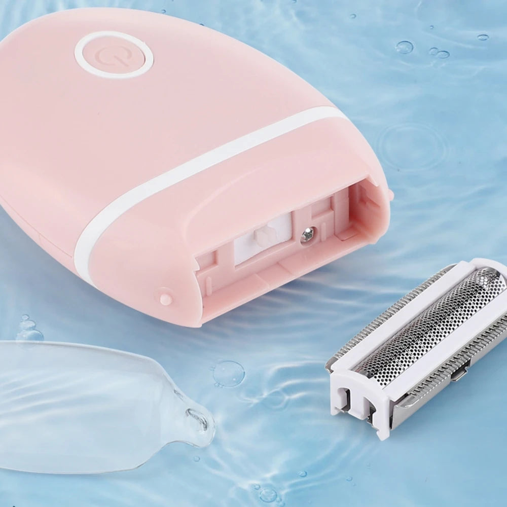 Electric Mini Razor Hair Remover for Ladies Painless Bikini Trimmer Safe Shaver for Leg Arm Armpit Intimate Area Female Epilator Peaceful Pleasures Health and Wellness