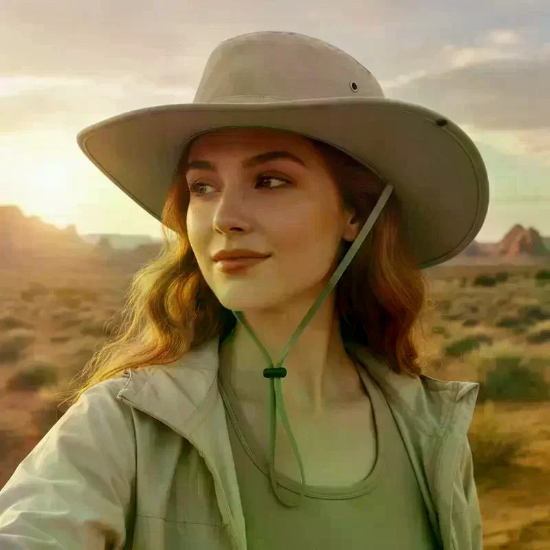 Faux Suede Western Cowboy Hat | Unisex Wide Brim Fedora
