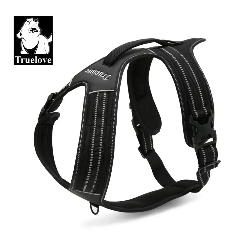 Truelove Sport Nylon Reflective No Pull Dog Harness Outdoor Adventure Pet Vest with Handle xs to xl 5 colors in stock factory Peaceful Pleasures Health and Wellness