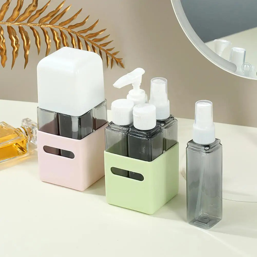 4-in-1 Refillable Travel Bottles 60ml – TSA-Approved Set