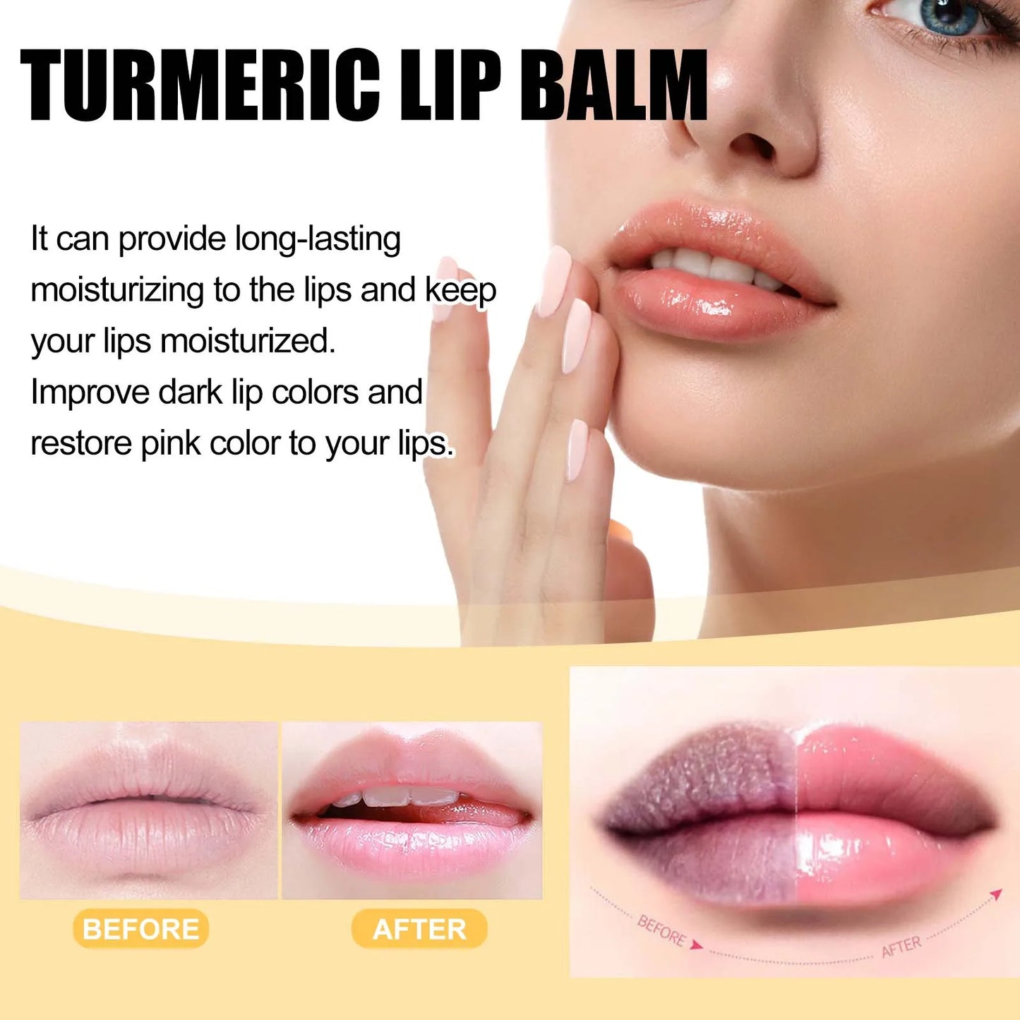 Eelhoe Turmeric Lip Balm – Darkness Removal & Moisturizing