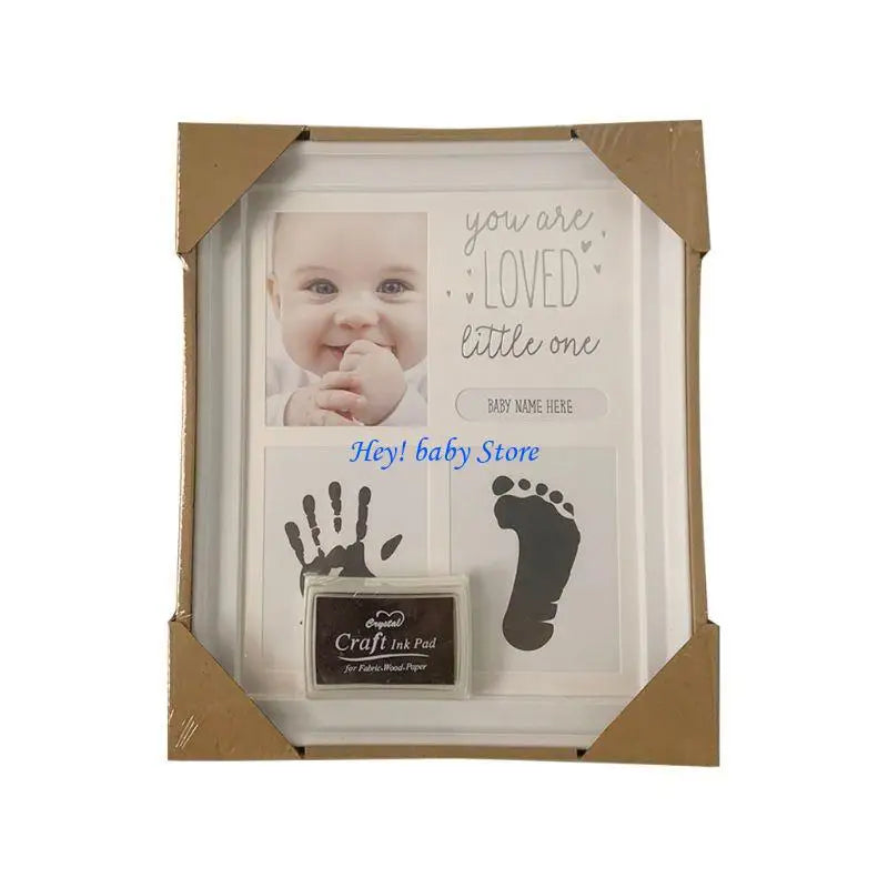 Baby Handprint Footprint Photo Frame | Newborn Keepsake