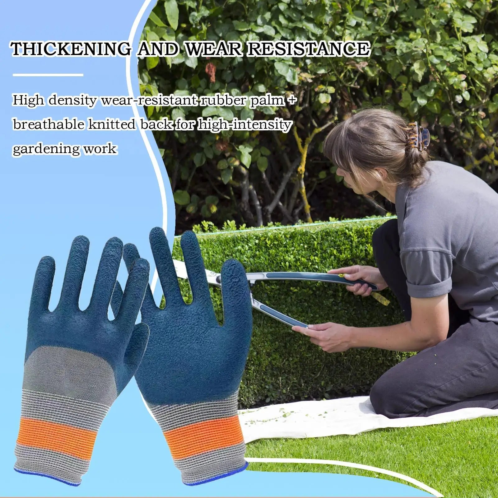 1pair Gardening Gloves Thorn Proof Rose Pruning Garden Glove Protection Glove Rose Gloves For Cactus Rose And Blackberrys Peaceful Pleasures Health and Wellness