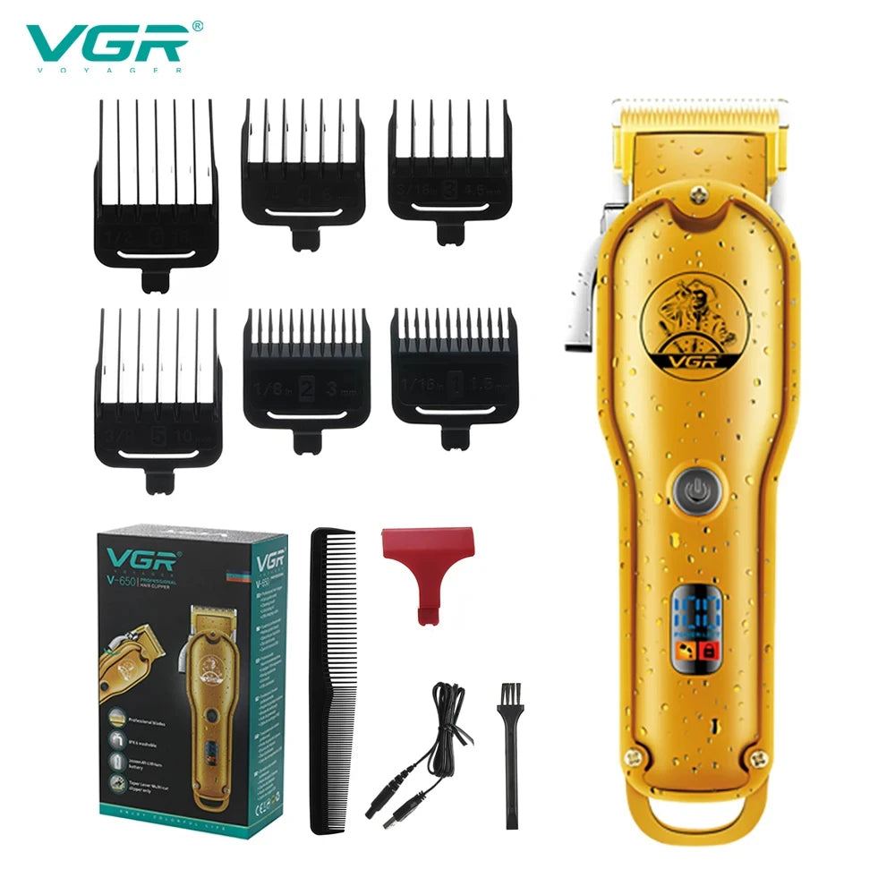 VGR 650 barber hair cut machine professional cordless electric trimmer rechargeable hair clipper for men Peaceful Pleasures Health and Wellness 650 usb