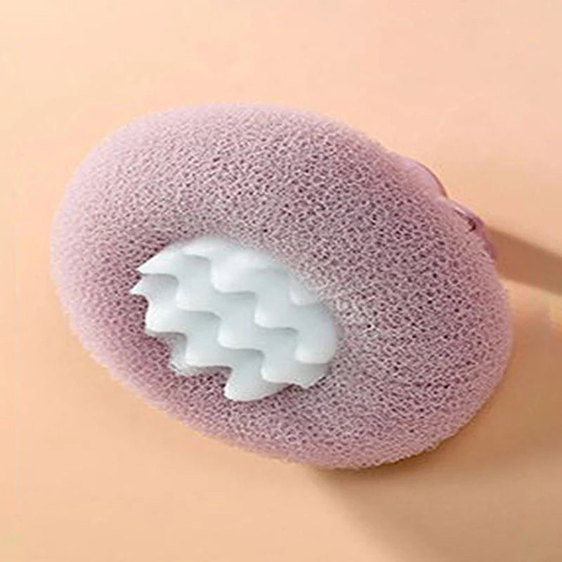 Sunflower Bath Ball Shower Sponge with Suction Cup & Handle