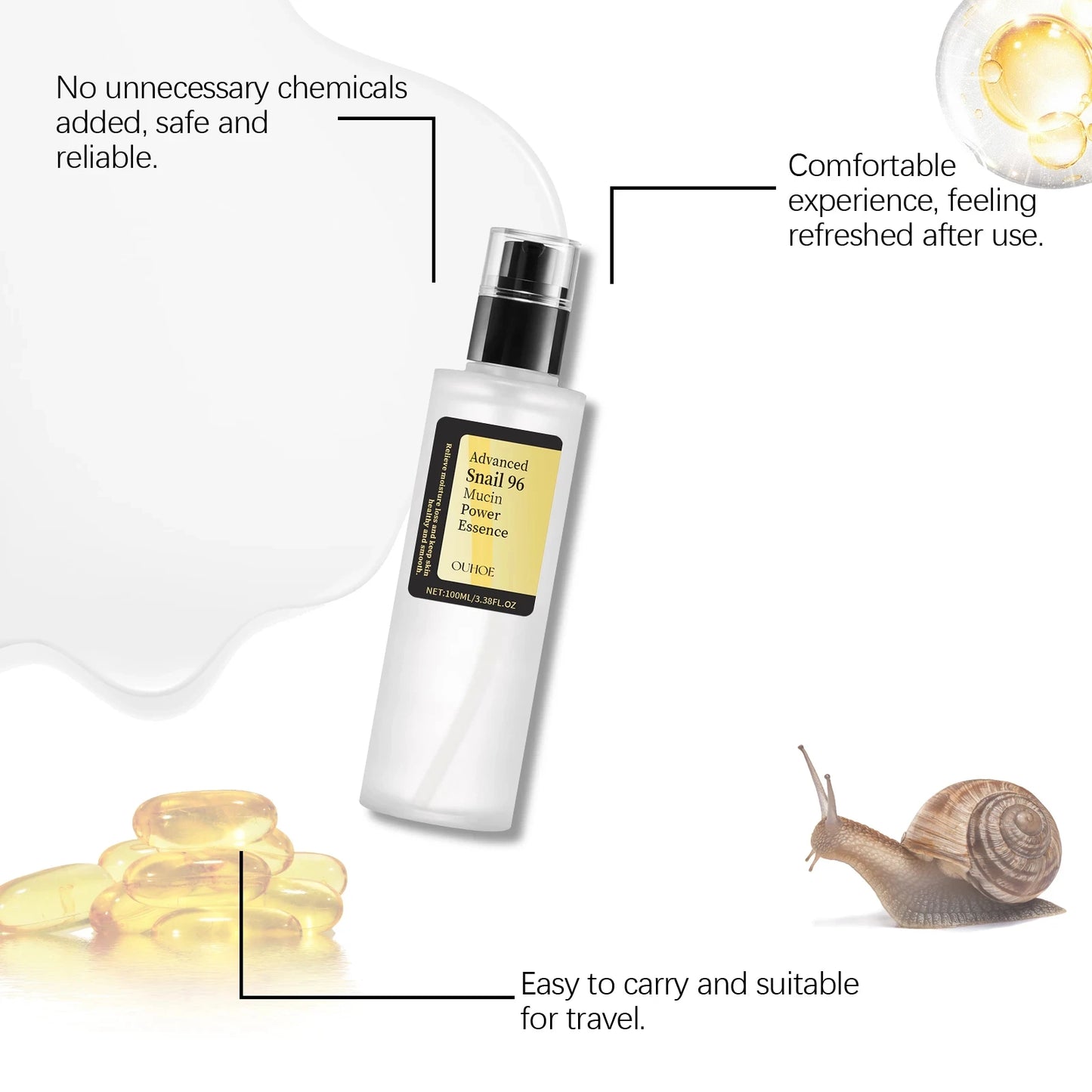 Snail 96 Mucin Power Essence – Moisturizing Brightening Serum