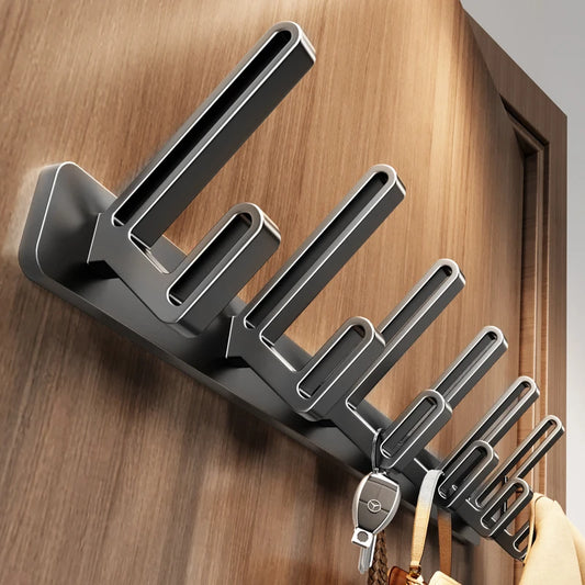 No-Drill Aluminum Wall Hooks – 6 Robe & Clothes Hangers Wall Robe Hooks Peaceful Pleasures Health and Wellness