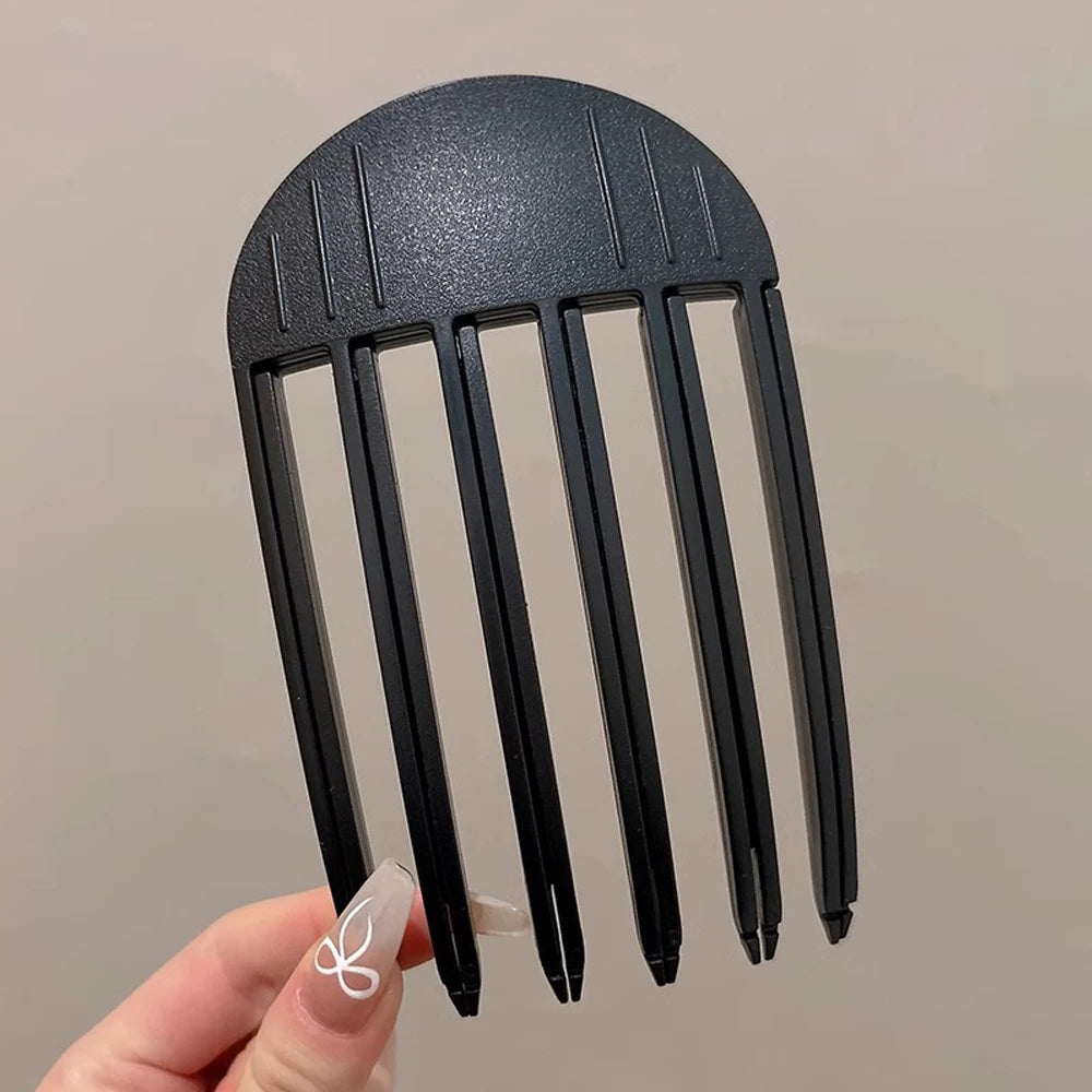 1/2Pcs Simple Fluffy Hair Roots Clips No Heat High Vertex Hair Curler Styling Fluffiness Women Men Volume Wind Sculpting Comb Peaceful Pleasures Health and Wellness Black L