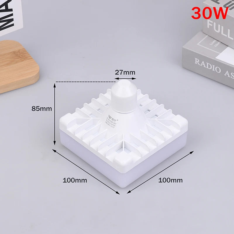E27 LED Bulb 20W–80W Square Cold White 220V Home Light