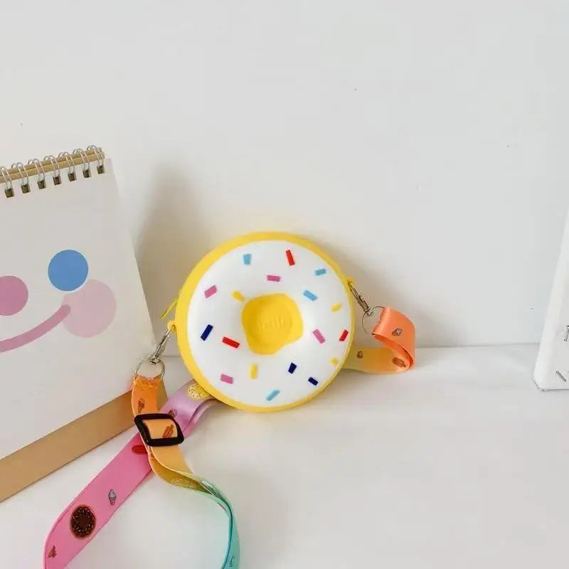 Donut Silicone Crossbody Bag for Kids | Coin Purse Mini Bag