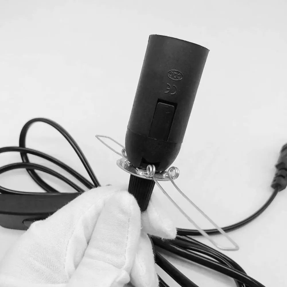 EU Plug Salt Lamp Cord E14 Lamp Holder 1.8M Power Cord with On/Off Switch for Salt Lamps Peaceful Pleasures Health and Wellness