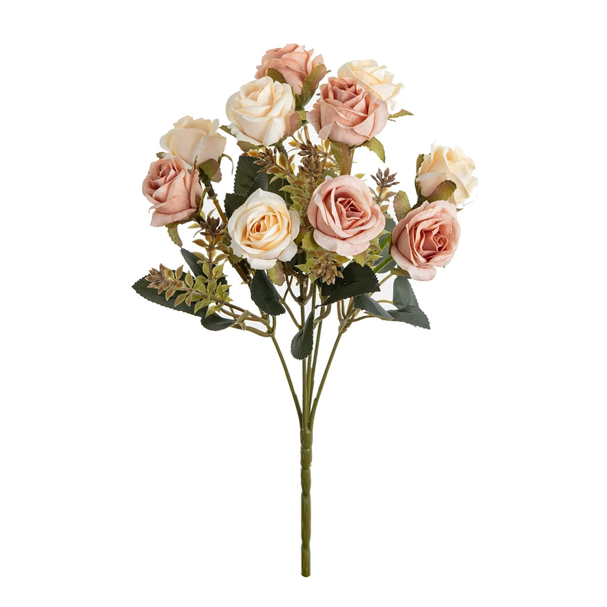 Artificial Silk Rose Carnation Bouquet | Wedding & Home Decor