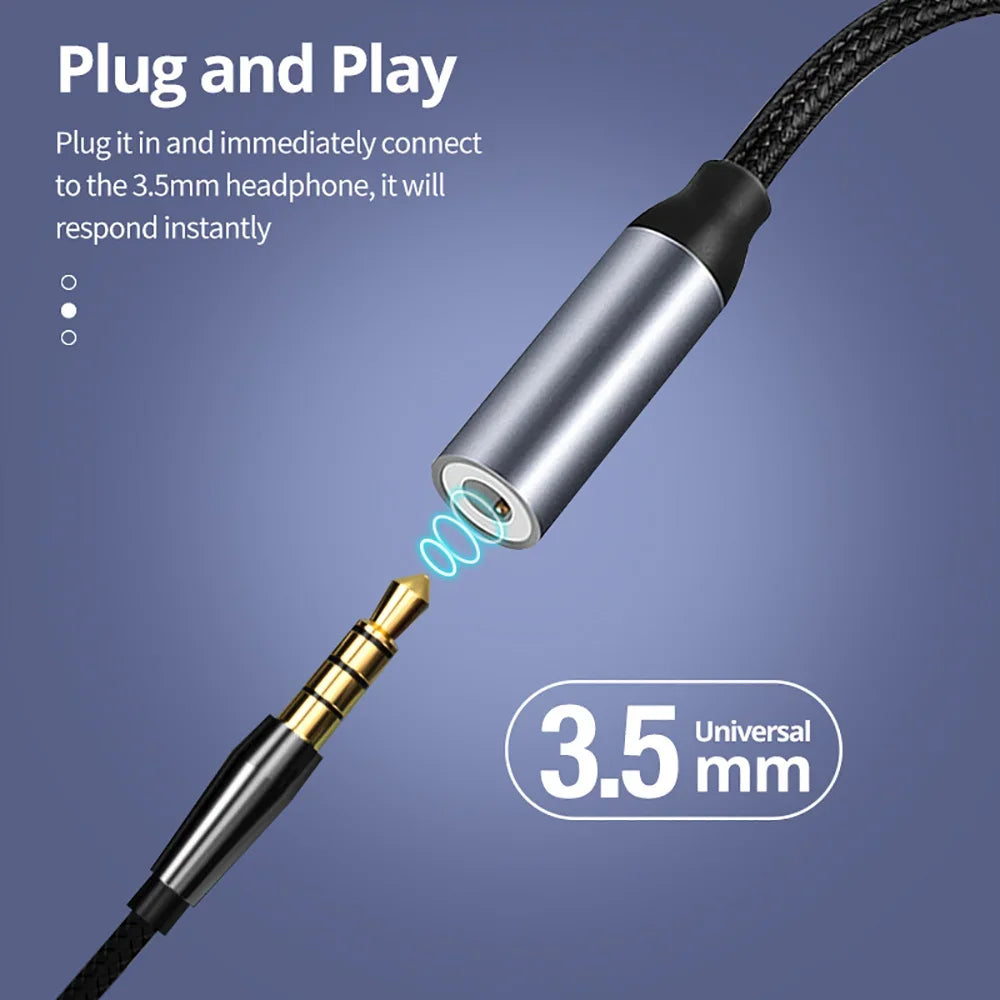 USB-C to 3.5mm Audio Adapter | iPhone 15, Samsung S24, Xiaomi