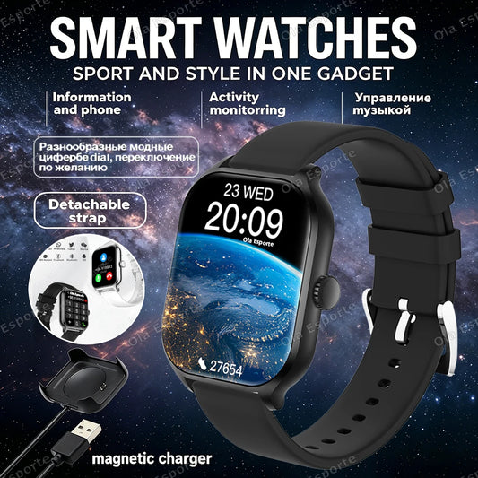Smart Watch 2.01" HD Bluetooth Call Fitness Tracker Men Women Smartwatch Peaceful Pleasures Health and Wellness