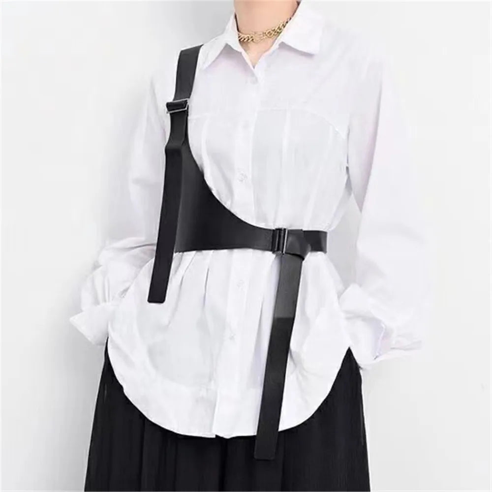 Designer Belts Women Waist Harness Skirt Belt Soft Pu Leather Dress