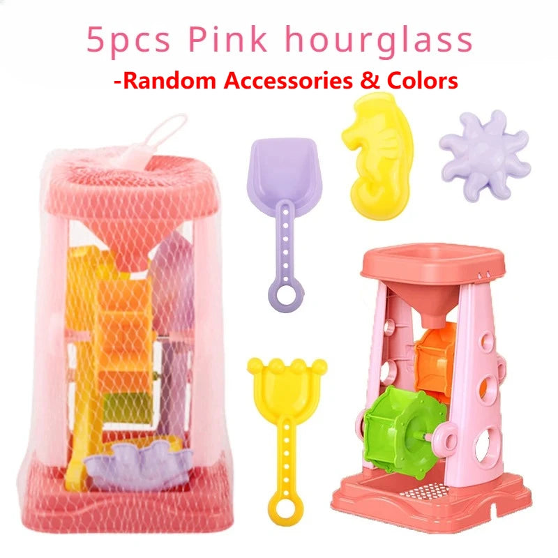 Kids Beach Sand Toy Set – Bucket, Shovel, Rake & Molds